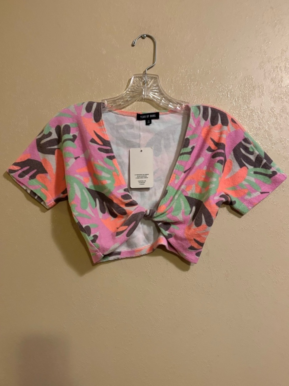 NWT Year of Ours Terry Twist Tee sz XS